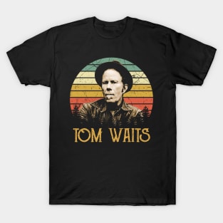 Men Waits Portrait Vintage T-Shirt